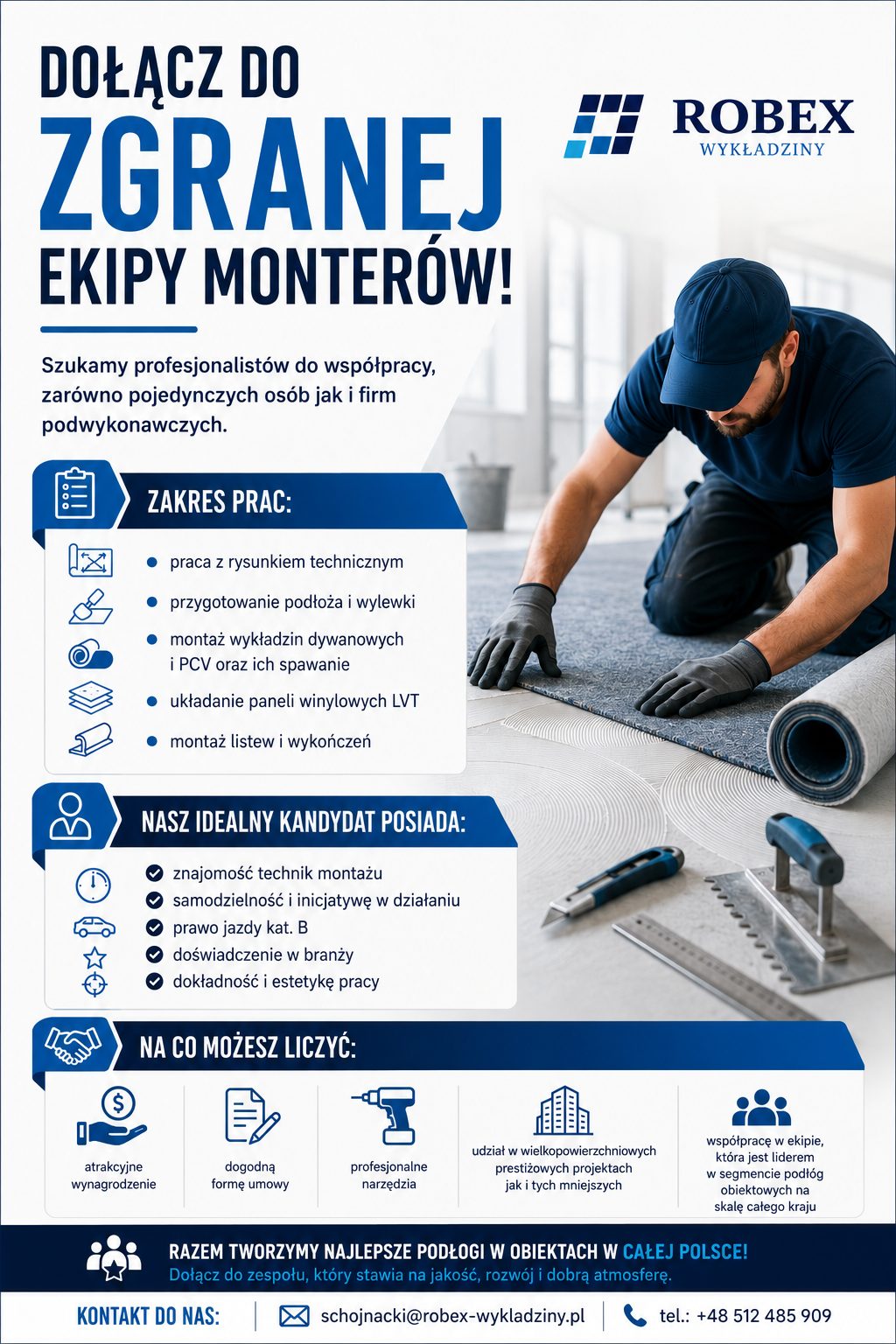 MONTERZY WYKŁADZIN I EKIPY PODWYKONAWCZE – WSPÓŁPRACA